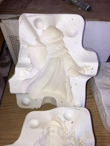 Gare 2249 Small Santa Ceramic Casting Mold lot#GU