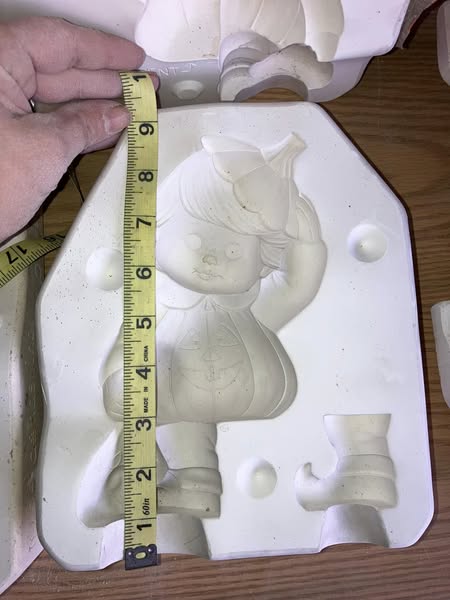 Donas 910 Sweet Tot Pumpkin Boy Ceramic Casting Mold lotGF