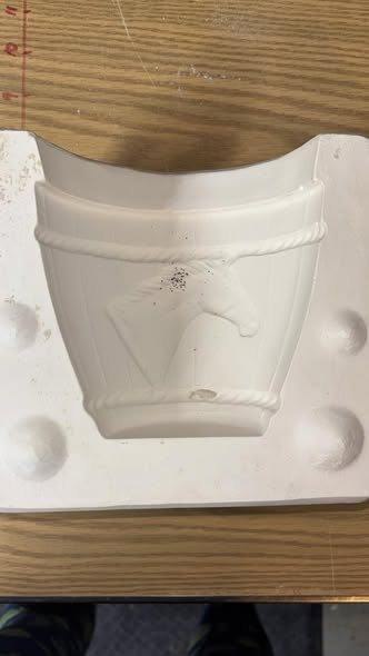 Horse head planter Ceramic Slip Casting Mold