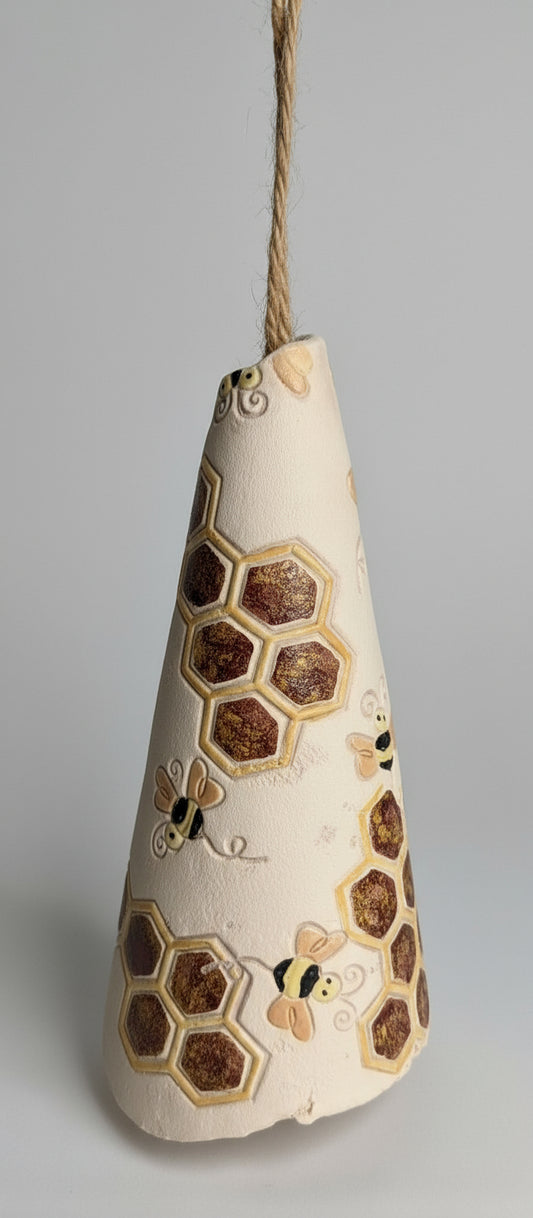 Bee Bell Handmade Kiln Fired Pottery