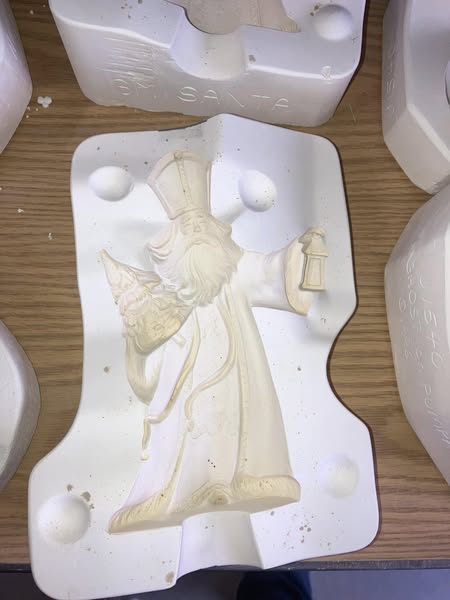 Gare 2252 Small Santa Ceramic Casting Mold lotEX