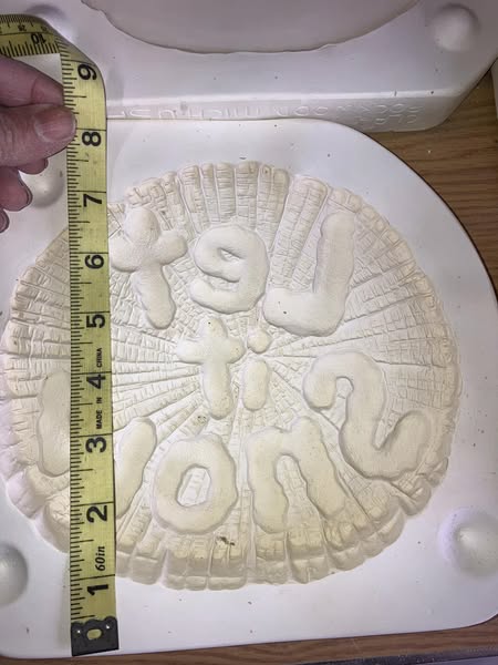 Clay Magic 2466 Let it Snow Log Slice Ceramic Casting Mold lotFQ