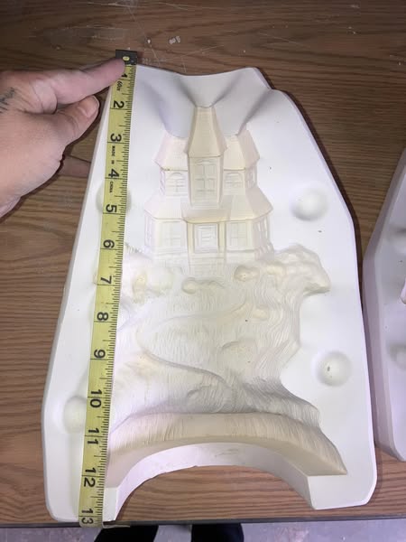 Clay Magic 1539 Haunted House Ceramic Casting Mold