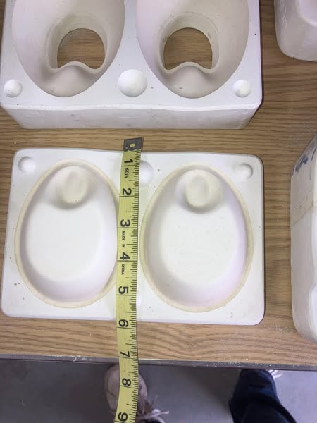 ? R502 Ashtrays Ceramic Casting Mold lot# DO