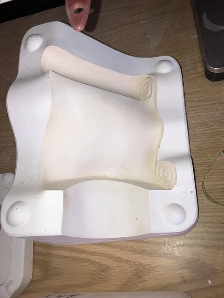 Kimple 1920 Halloween Scroll Ceramic Casting Mold lotEK