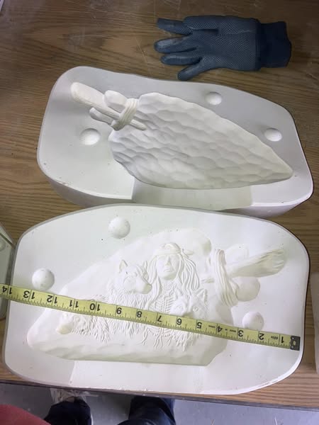 Kimple 2463 Native Arrowhead Ceramic Casting Mold lotEN