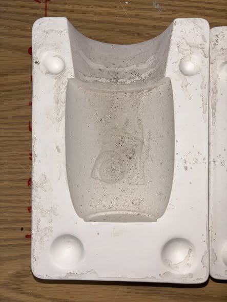 Shell tumbler Duncan 490A Ceramic Slip Casting Mold