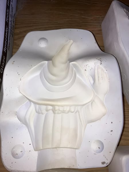 Kimple 1520 Witch Ceramic Casting Mold lot#GP
