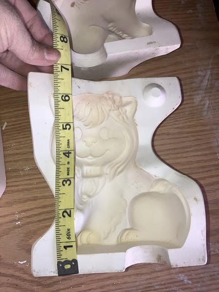 Jodi 1566 Lion Ceramic Casting Mold lotFI