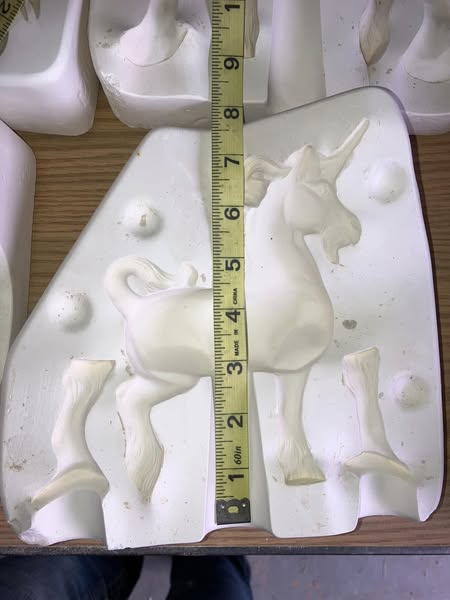 Doc Holliday 962 Standing Unicorn Ceramic Casting Mold lotGL
