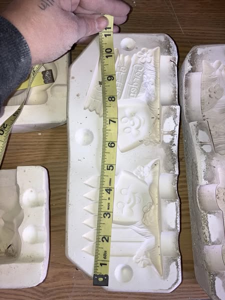 Donas 1380 Garden Shovel Bases Ceramic Casting Mold lotGE