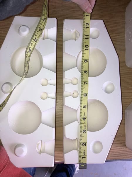 Duncan 718a Jingle Bells Ornaments Ceramic Casting Mold lot# Dk