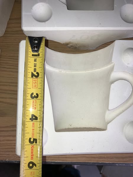 Ludwig Schmitd mold 907 Cup Ceramic Casting Mold lot#IU