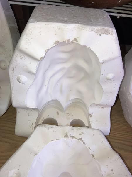 Georges Bulldog Mold g-800 Singing Oregon Prune (California Raisin) Ceramic Casting Mold lot# IB
