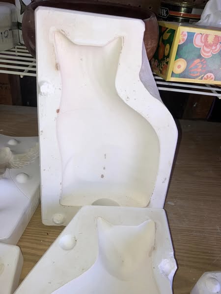 Boothe 231 Country Cat Ceramic Casting Mold lot#GR
