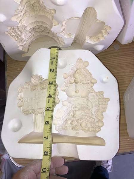 Clay Magic 2464 O Christmas Tree Ceramic Casting Mold lot#Hy