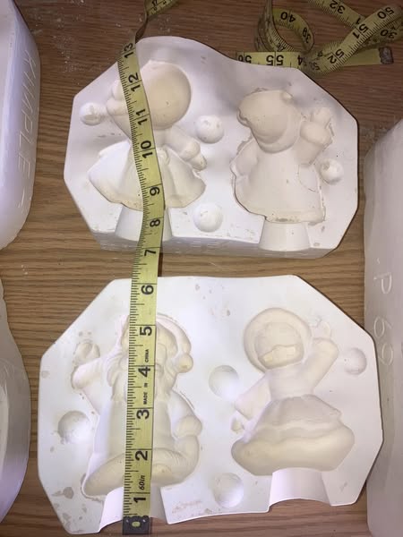 Riverview 58 Mr Mrs Santa Clause Ceramic Casting Mold lot# CI
