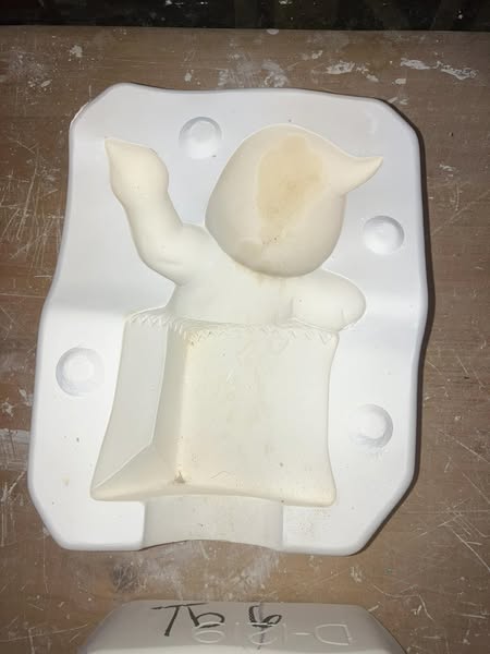 Donas D1219 Boo Baby in Sack Ceramic Casting Mold lot# Tb6