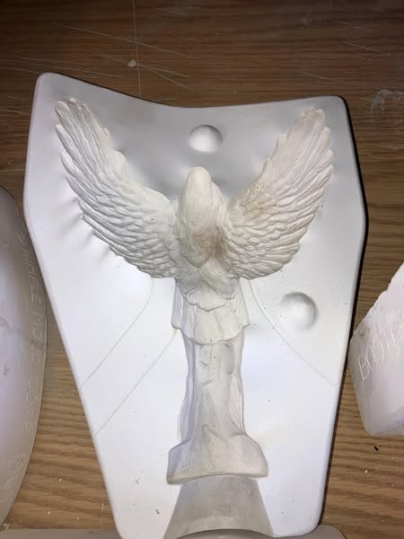 Provincial 806 Native Eagle Angel Warrior Ceramic Casting Mold lot#GQ