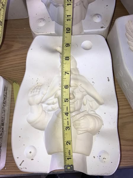 Kimple 1520 Witch Ceramic Casting Mold lot#GP