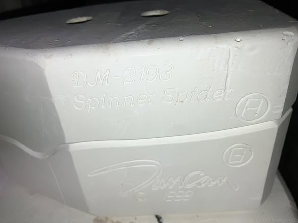 Spinning Spider Duncan 2193 lot#2A Ceramic Casting Mold