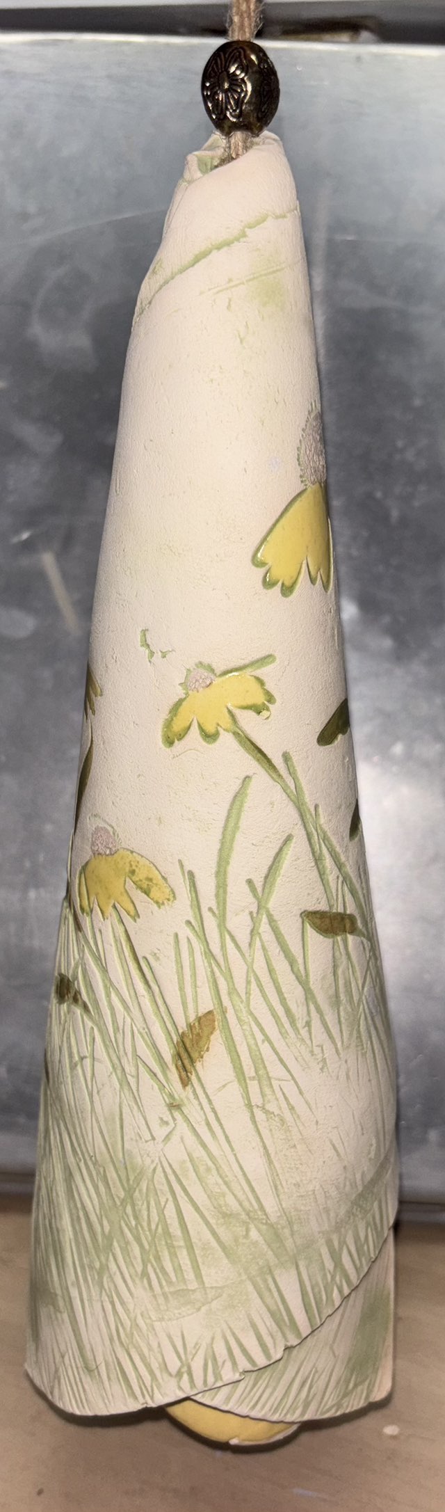 Flower Bell 🌻 Handmade Kiln Fired Pottery