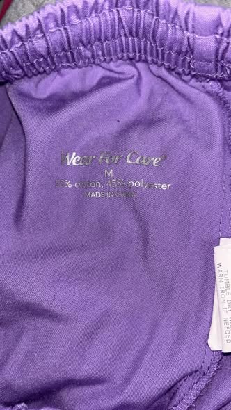 Wear for Care size medium Scrub Pants