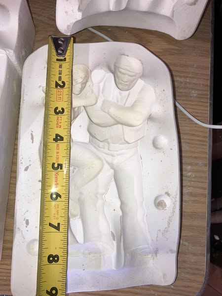 Hershey 321 Biker Couple lot# KW Ceramic Casting Mold