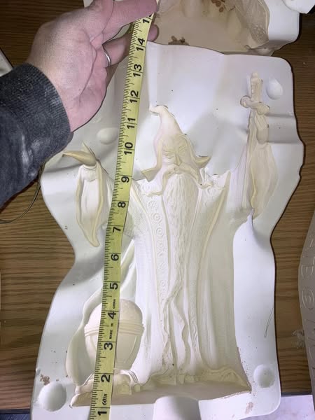 Gare 2438 Wizard of Darknoor Ceramic Casting Mold lotGM