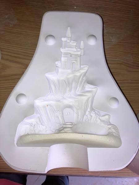 Kimple 2048 Castle Ceramic Casting Mold lot# EG