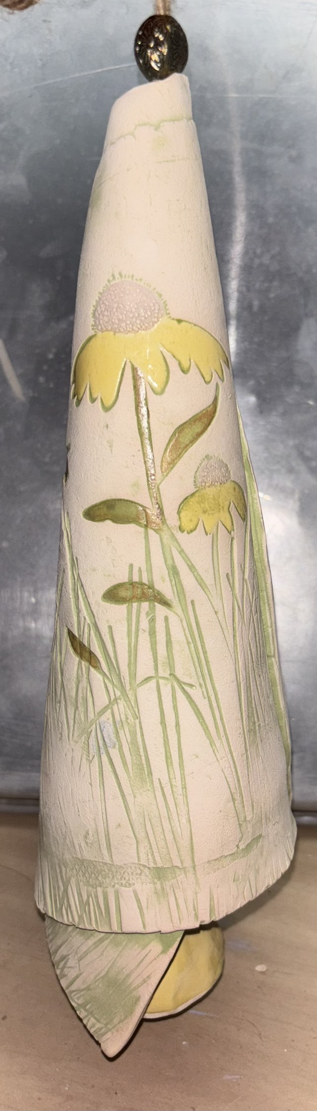 Flower Bell 🌻 Handmade Kiln Fired Pottery