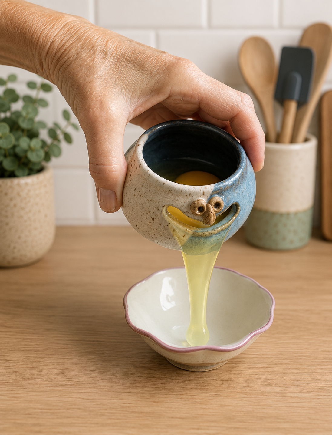 August 10th @4pm Egg Yolk Strainer Pottery Class