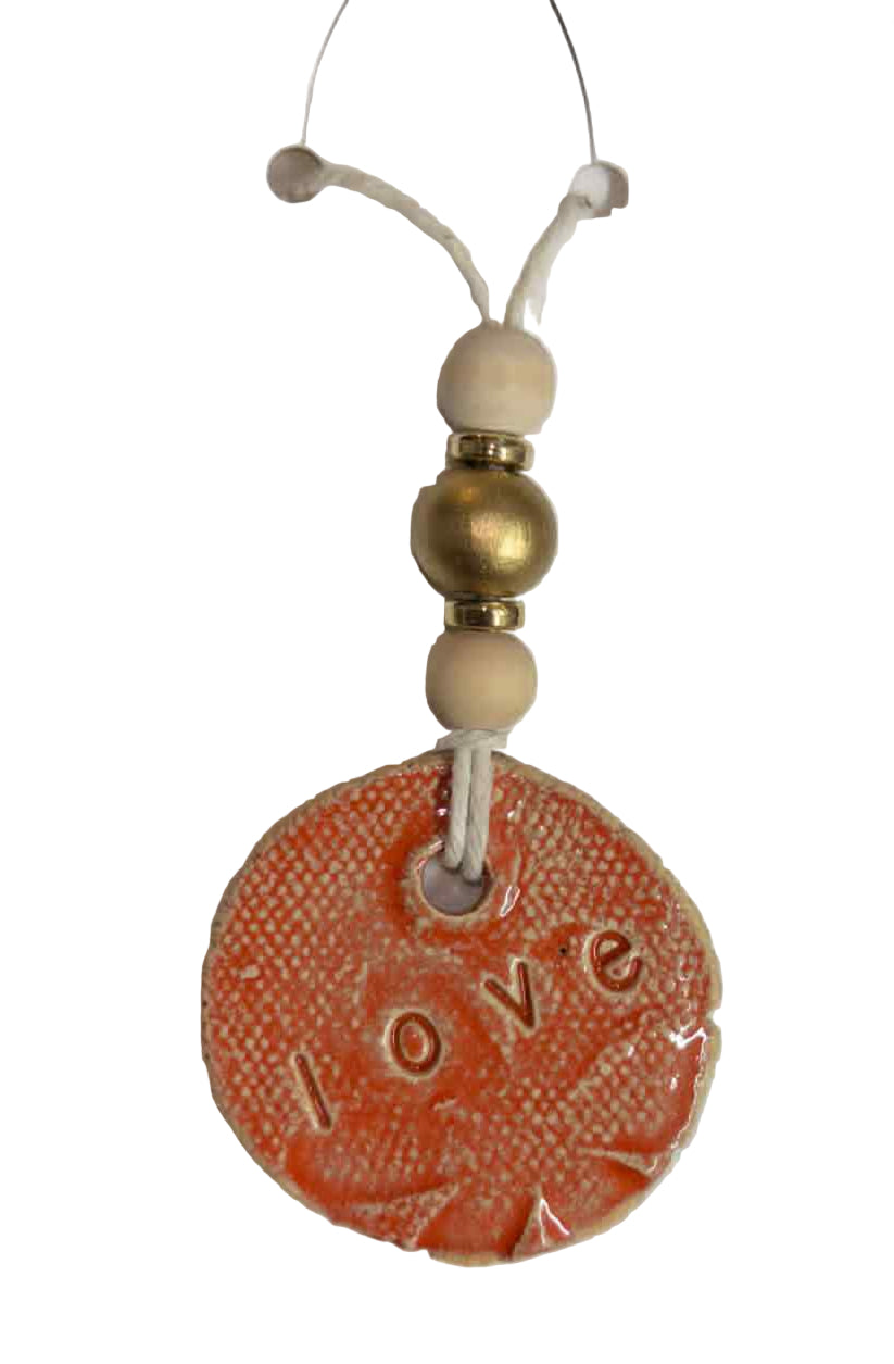(9) Necklace Kiln Fired & Glaze Fired Pottery