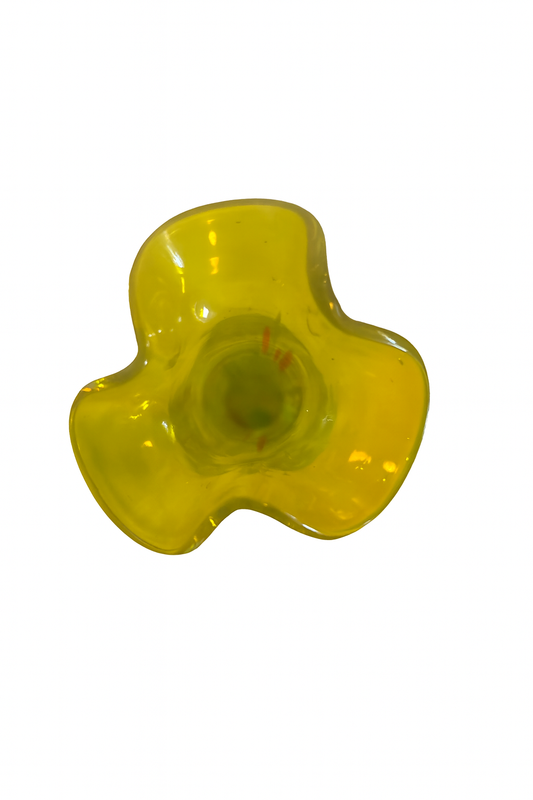 Hand-Blown Art Glass Bud Vase (10”)