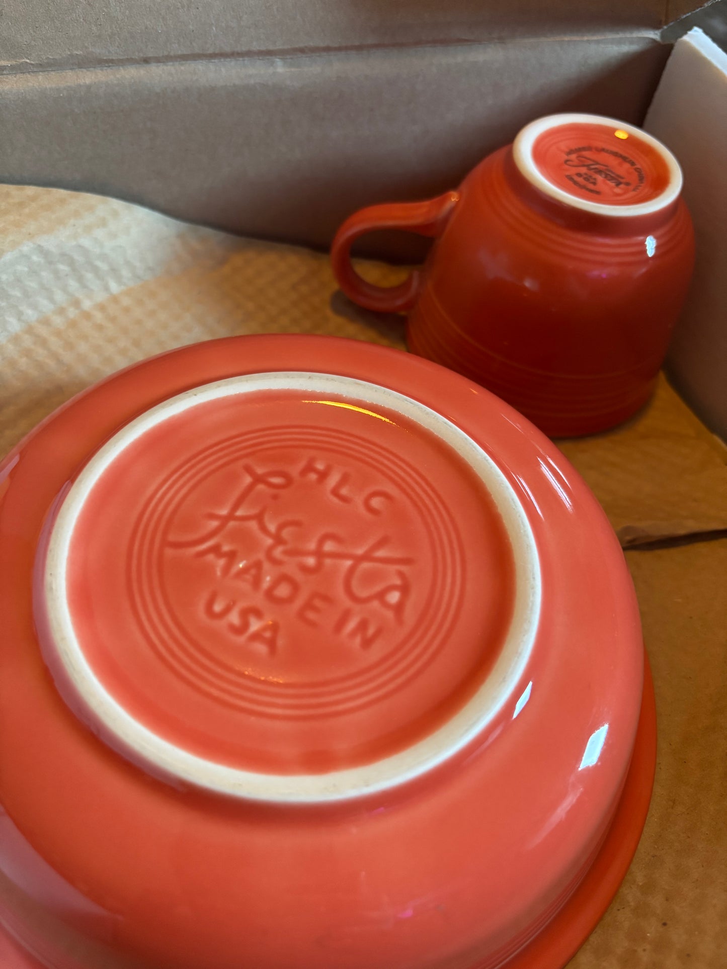 Fiesta Ware 5-Piece Place Setting – Persimmon (Retired Color)