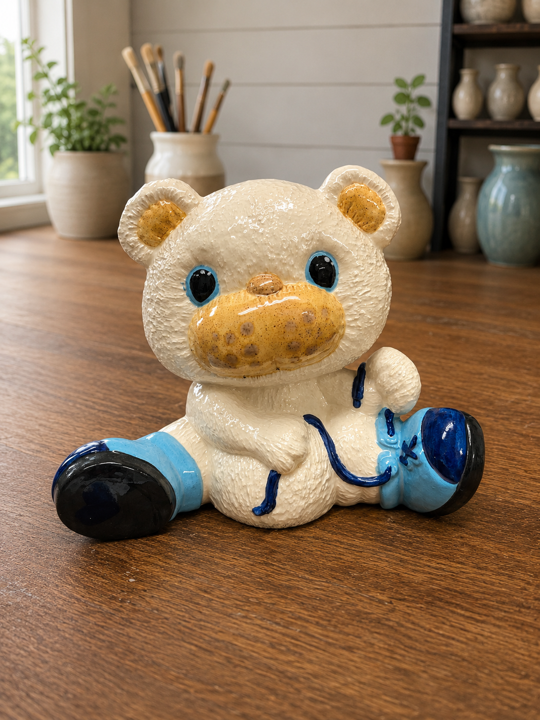 Teddy bear casted, ceramic children’s decor