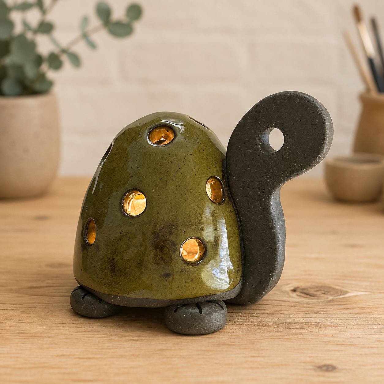 Turtle Illumination Pottery Class