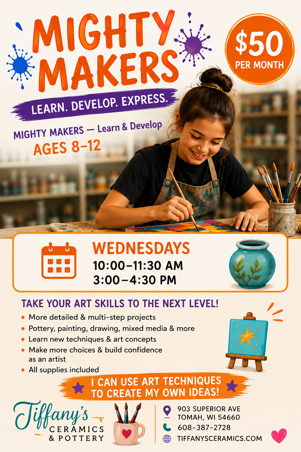 Mighty Makers Art Class