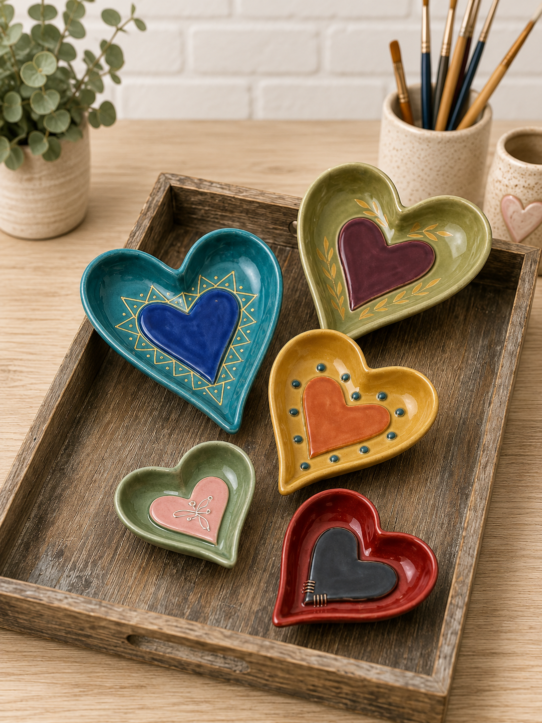 February 1st 2027 @ 4pm Heart Dish DIY Pottery Class