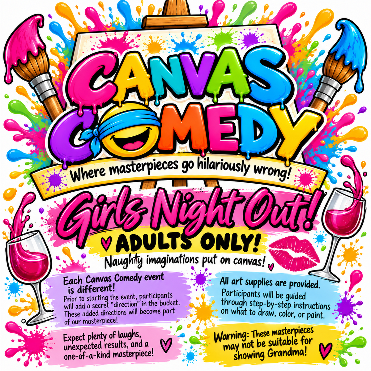 Nov. 21st 4pm Canvas Comedy ! Girls Night Out ! ** ADULTS ONLY **