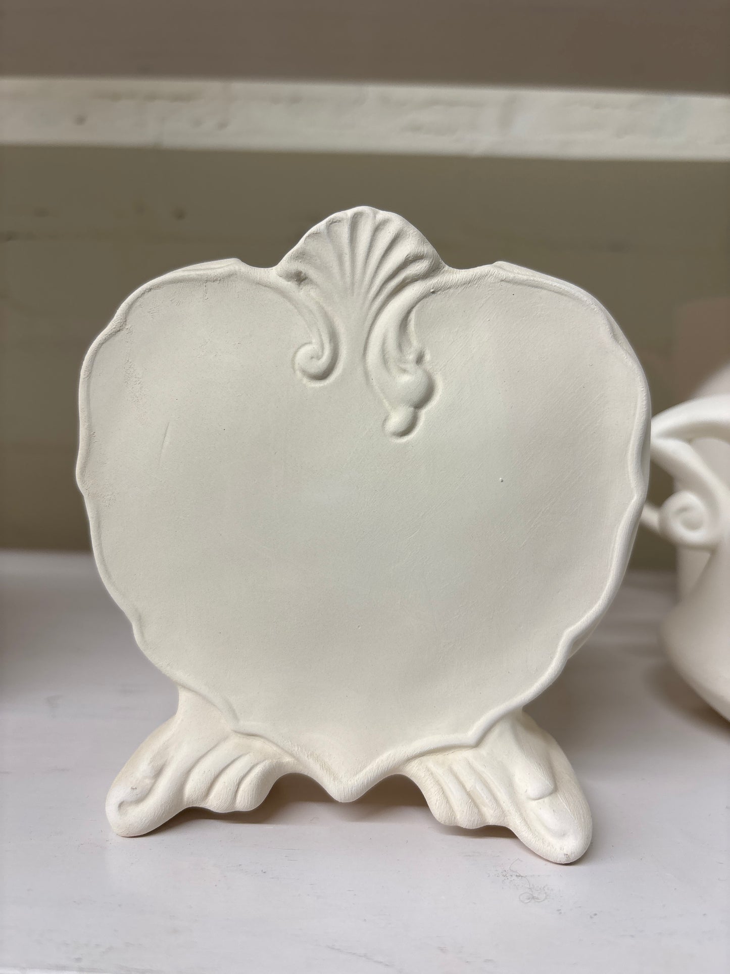 5 inch heart vase ready to paint Ceramics