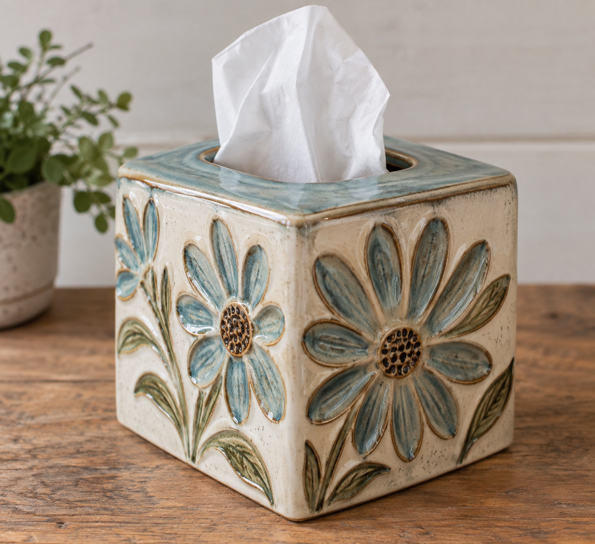 10/22 Tissue Box Cover Pottery Class