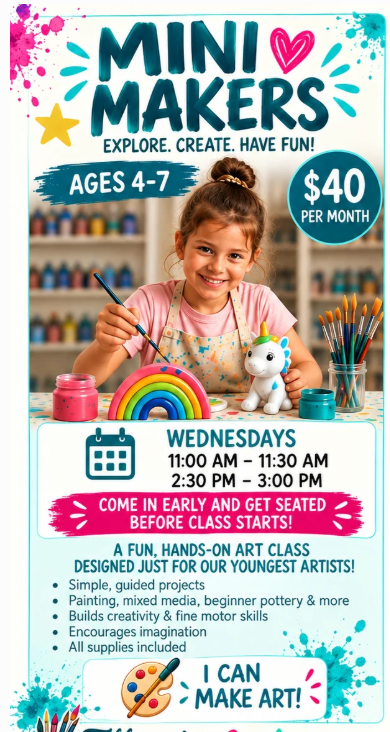 Mini Makers Art Class