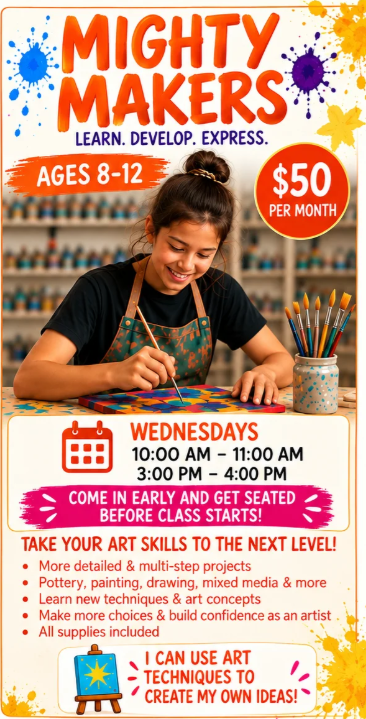 Mighty Makers Art Class