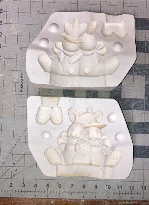 October Pumpkin Cuddle  Clay Magic 1677 (Lot#220) Ceramic Casting Mold