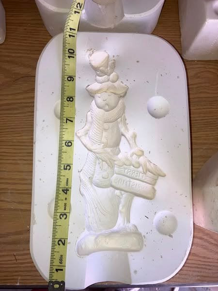Kimple 2696 Oak Knob Snowman (lot# CMmktplc ) Ceramic Casting Mold FREE SHIPPING