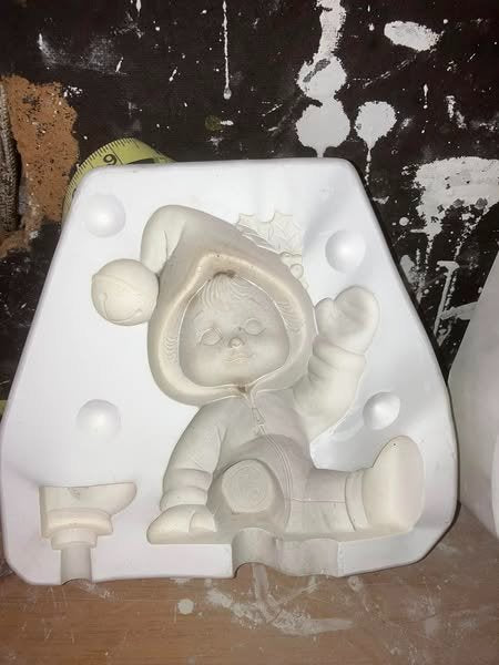 Donas D815 Sweet Tot Girl Waving ( lot# Tb2 mktplc ) Ceramic Casting Mold FREE SHIPPING (Copy)