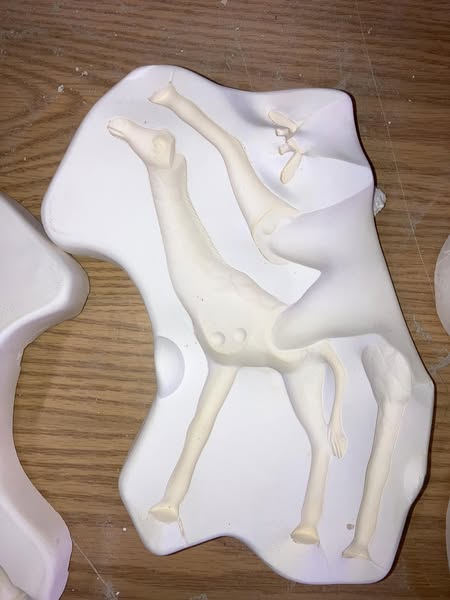 Mikes 464 Baby Giraffe  Ceramic Casting Mold lot# BY