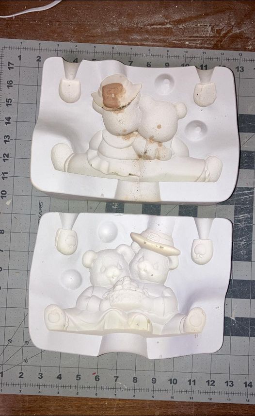 Pilgrim Cuddle Bears Clay Magic 1380 (Lot#226) Ceramic Casting Mold