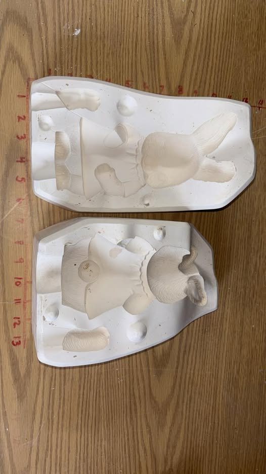 Cute girl bunny  Scioto 1112 Ceramic Slip Casting Plaster Mold